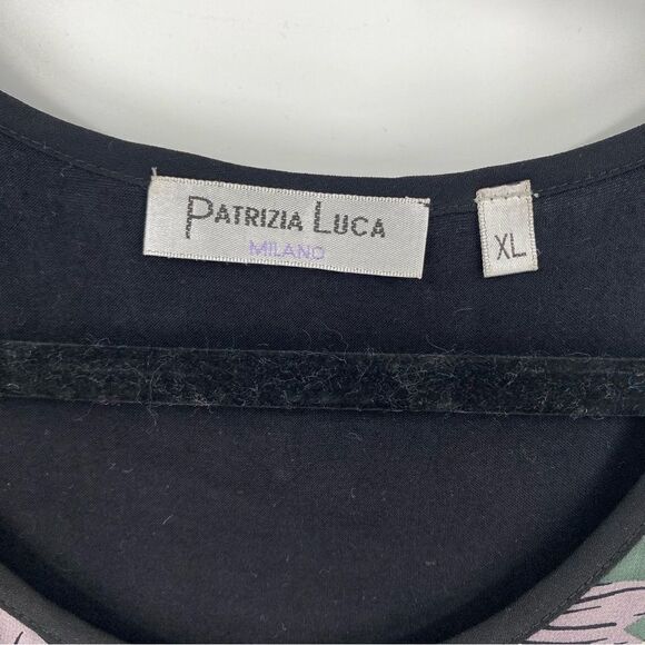 Patrizia Luca Women’s Round Neck Sleeveless Tropical Print Midi Dress size XL - Picture 2 of 4